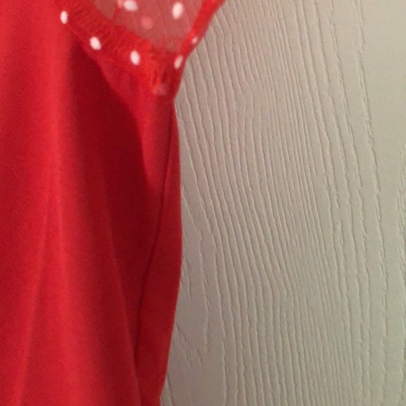 Woman’s Christmas bodycon fall feminine red polkadot dress - Picture 7 of 14